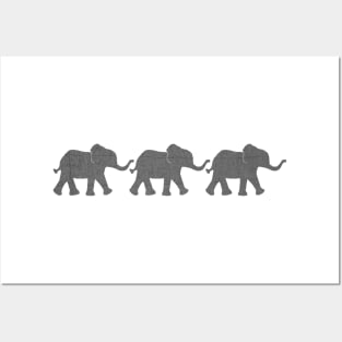 Three Elephants Posters and Art